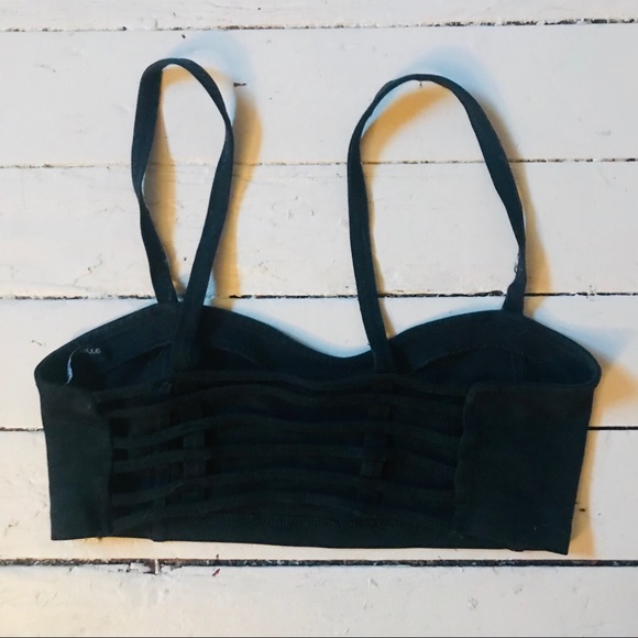 Wool and cotton crop/bralette - Picture 2 of 2